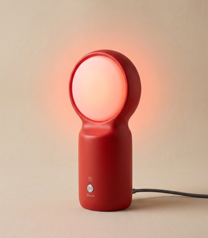 Lámpara Táctil de Luz Roja